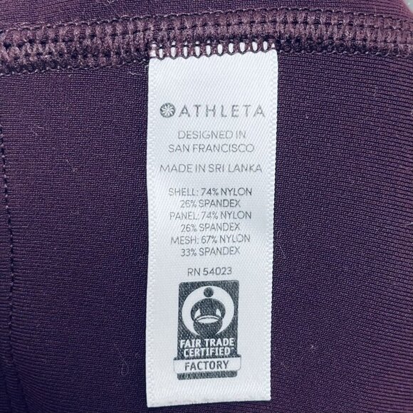 Athleta Leggings Sz XS Women’s All In Structure 7/8 Tight in Auberge Burgundy - Picture 8 of 12
